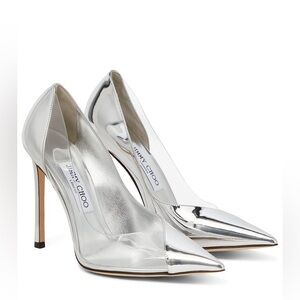 Jimmy Choo Silver Pumps Heels size 35/US5